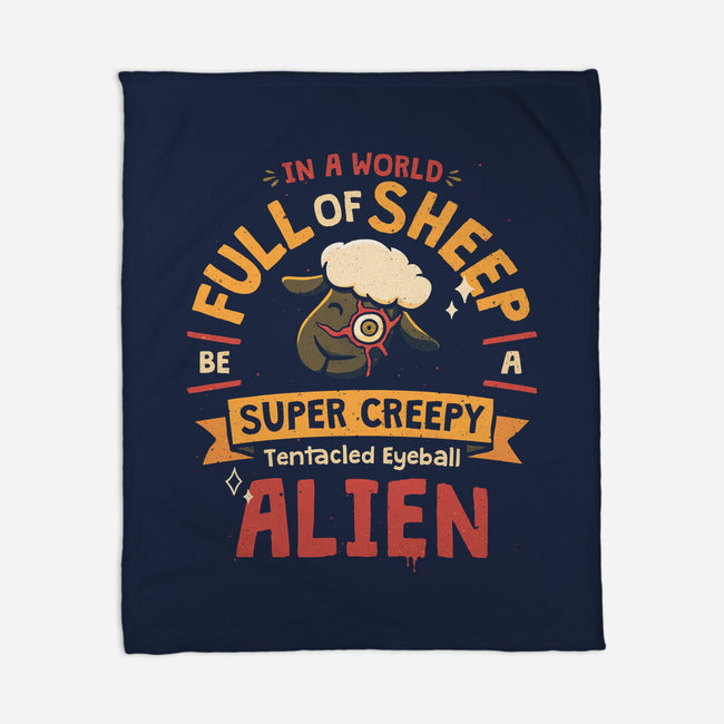 A World Full Of Sheep-None-Fleece-Blanket-teesgeex