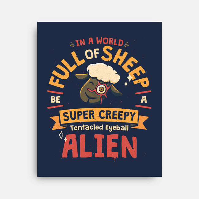 A World Full Of Sheep-None-Stretched-Canvas-teesgeex