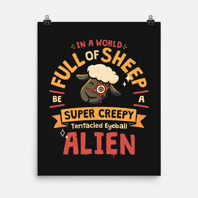 A World Full Of Sheep-None-Matte-Poster-teesgeex