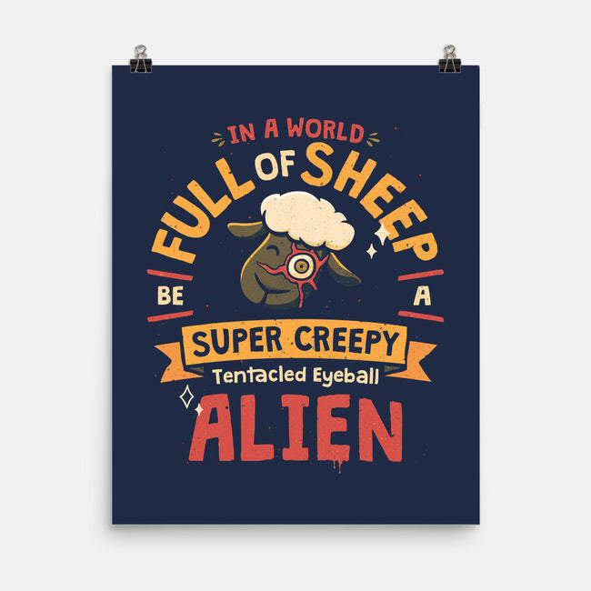 A World Full Of Sheep-None-Matte-Poster-teesgeex