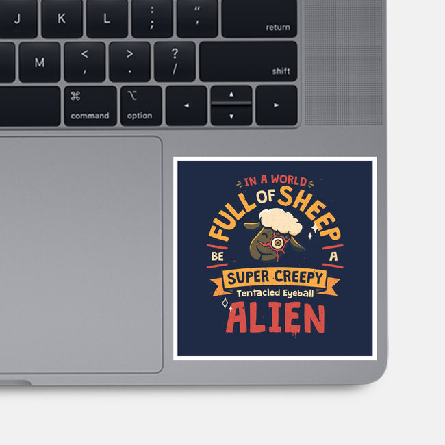 A World Full Of Sheep-None-Glossy-Sticker-teesgeex