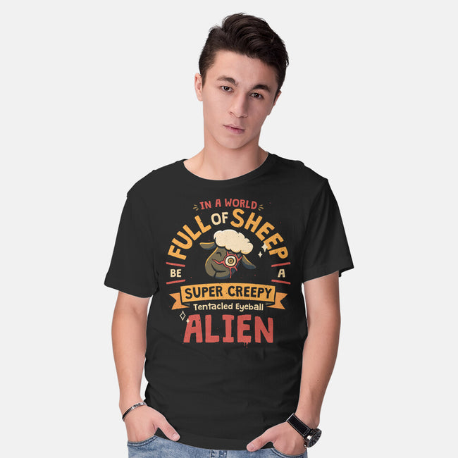 A World Full Of Sheep-Mens-Basic-Tee-teesgeex