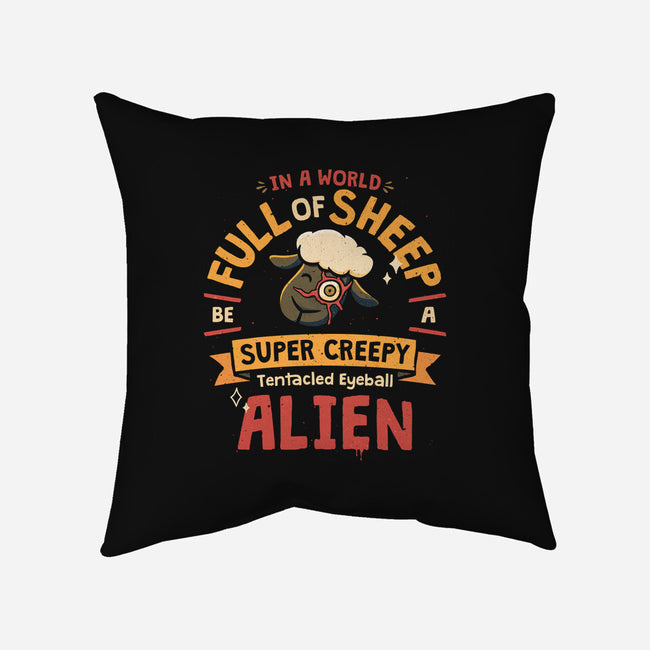 A World Full Of Sheep-None-Removable Cover w Insert-Throw Pillow-teesgeex