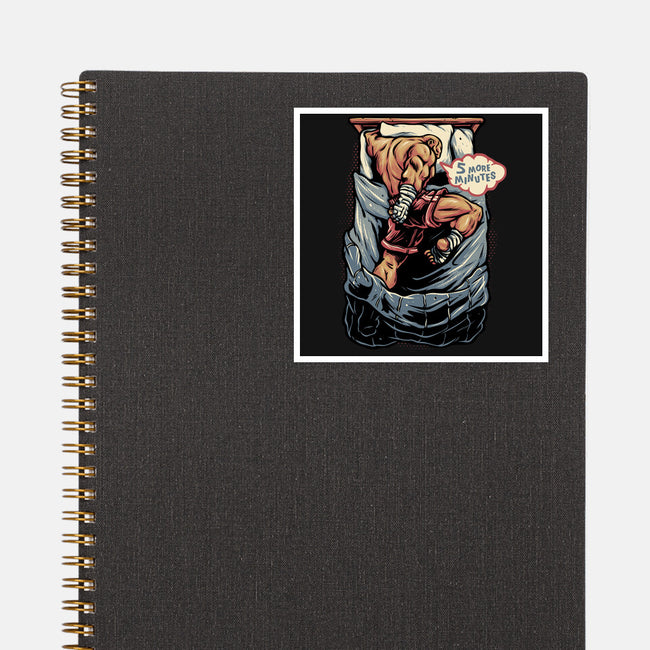 Five More Minutes-None-Glossy-Sticker-glitchygorilla