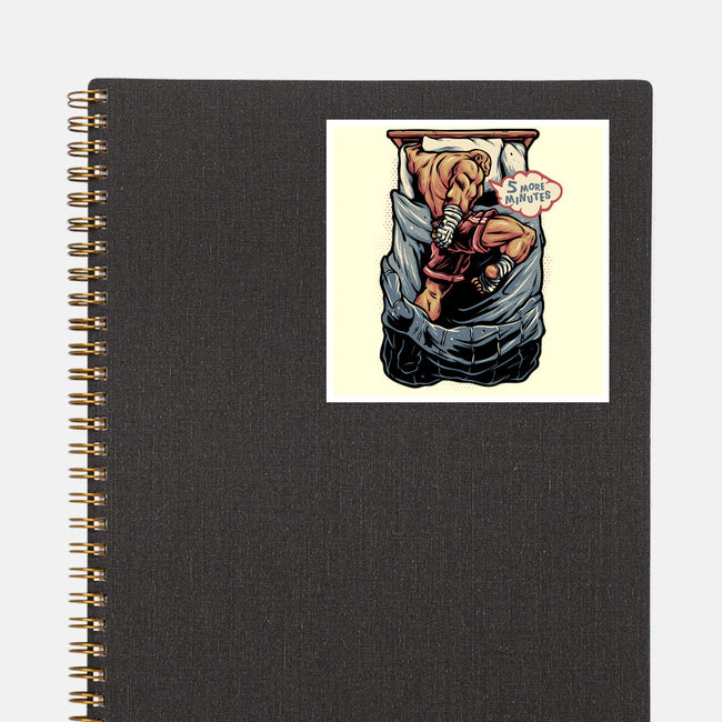 Five More Minutes-None-Glossy-Sticker-glitchygorilla