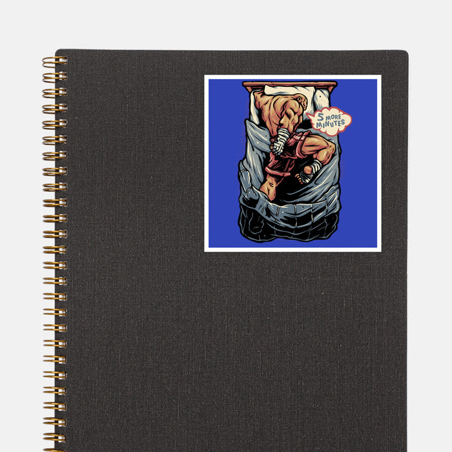 Five More Minutes-None-Glossy-Sticker-glitchygorilla