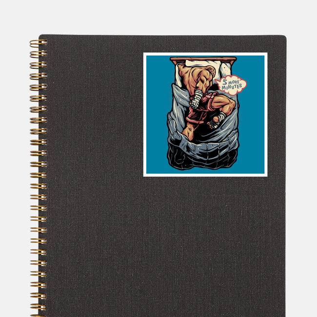 Five More Minutes-None-Glossy-Sticker-glitchygorilla