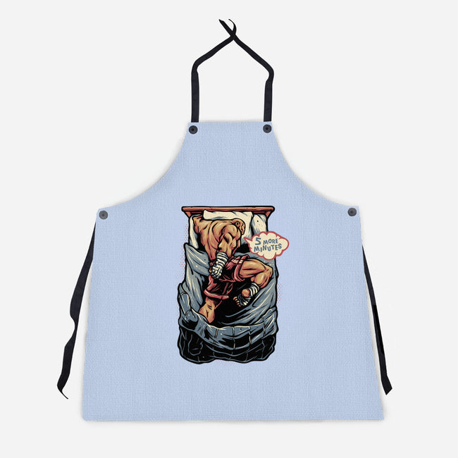 Five More Minutes-Unisex-Kitchen-Apron-glitchygorilla