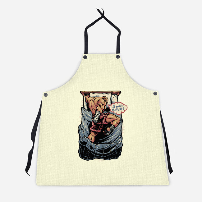 Five More Minutes-Unisex-Kitchen-Apron-glitchygorilla