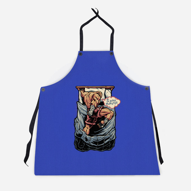 Five More Minutes-Unisex-Kitchen-Apron-glitchygorilla