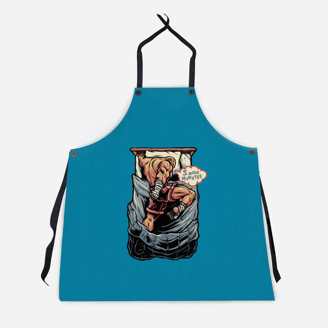 Five More Minutes-Unisex-Kitchen-Apron-glitchygorilla