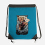 Five More Minutes-None-Drawstring-Bag-glitchygorilla