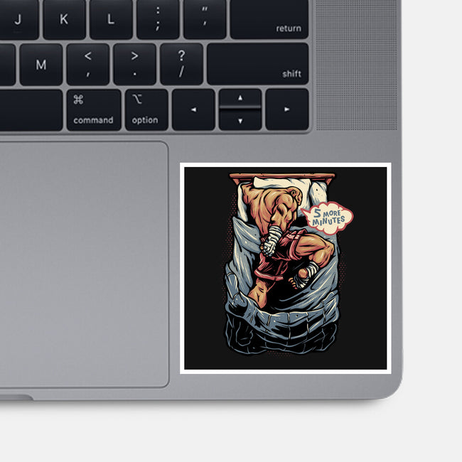 Five More Minutes-None-Glossy-Sticker-glitchygorilla