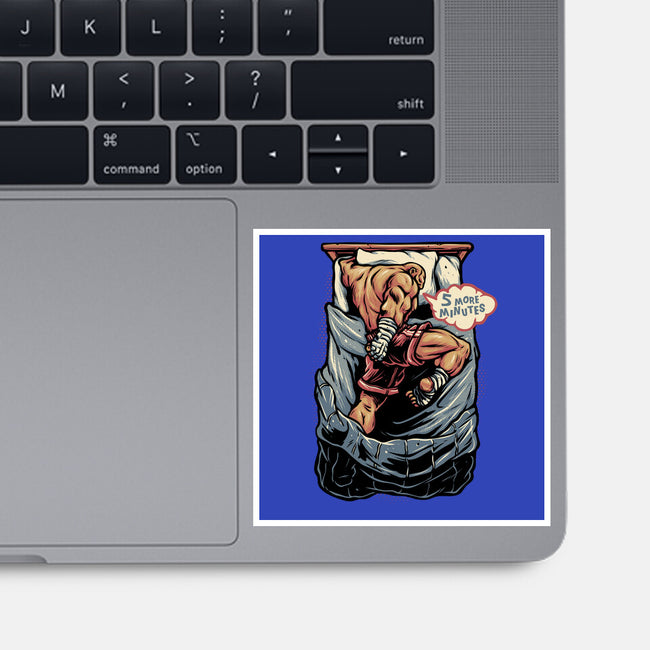 Five More Minutes-None-Glossy-Sticker-glitchygorilla