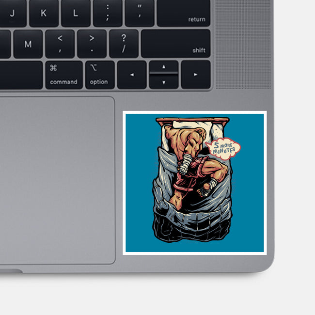Five More Minutes-None-Glossy-Sticker-glitchygorilla