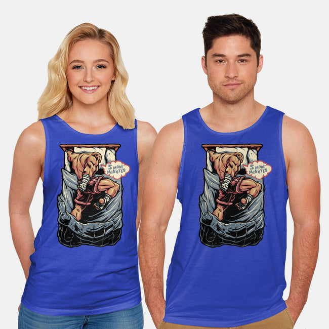 Five More Minutes-Unisex-Basic-Tank-glitchygorilla