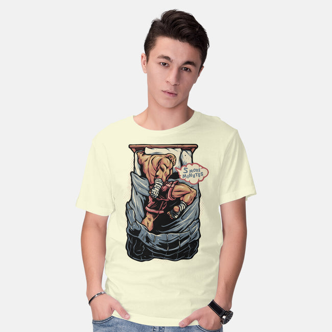 Five More Minutes-Mens-Basic-Tee-glitchygorilla