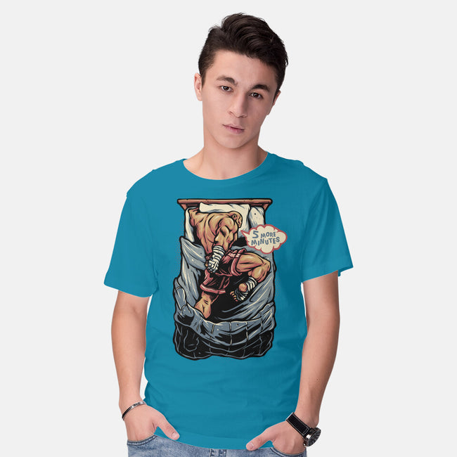 Five More Minutes-Mens-Basic-Tee-glitchygorilla