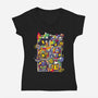 SBM4 Battle Mode-Womens-V-Neck-Tee-raffaus