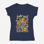 SBM4 Battle Mode-Womens-V-Neck-Tee-raffaus