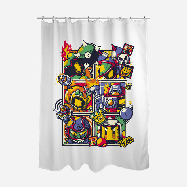 SBM4 Battle Mode-None-Polyester-Shower Curtain-raffaus