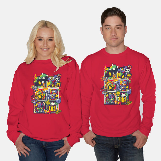 SBM4 Battle Mode-Unisex-Crew Neck-Sweatshirt-raffaus