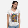 SBM4 Battle Mode-Womens-V-Neck-Tee-raffaus