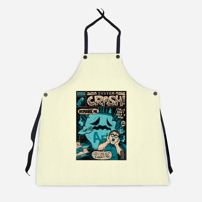 System Crash-Unisex-Kitchen-Apron-raffaus