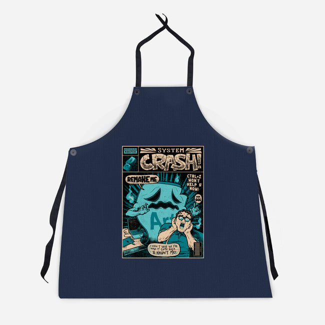 System Crash-Unisex-Kitchen-Apron-raffaus