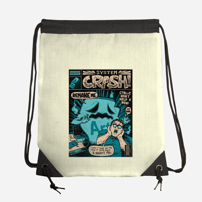 System Crash-None-Drawstring-Bag-raffaus