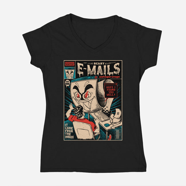 I Hope I Found You Well-Womens-V-Neck-Tee-raffaus