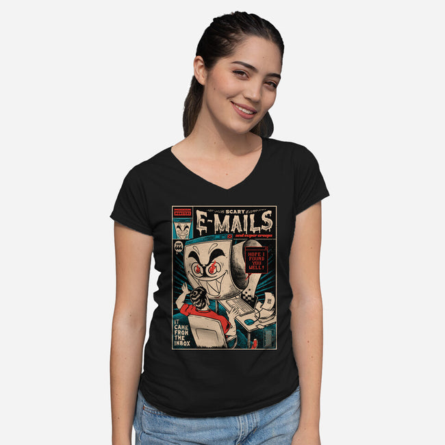 I Hope I Found You Well-Womens-V-Neck-Tee-raffaus