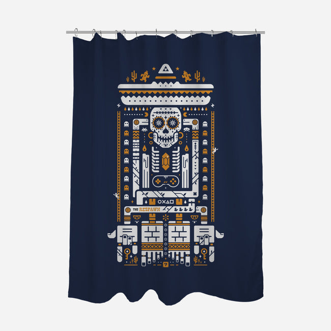 The Respawn-None-Polyester-Shower Curtain-BadBox