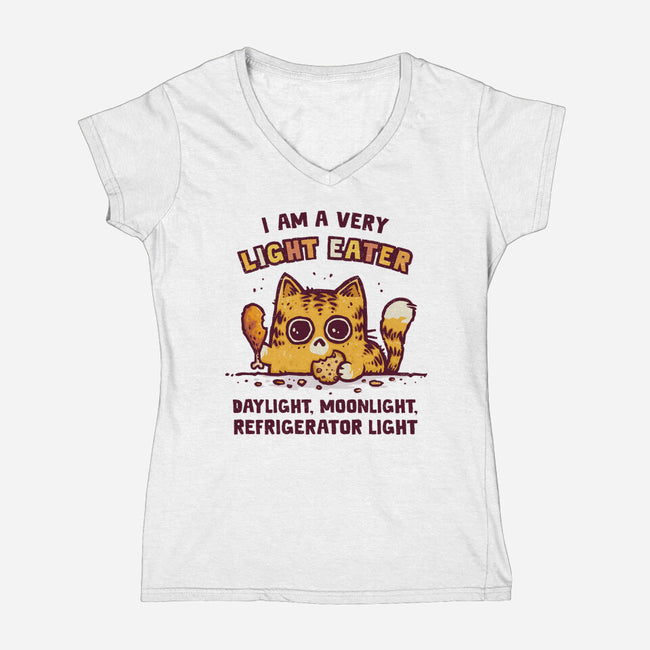 A Light Eater-Womens-V-Neck-Tee-kg07