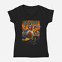 Peace On Snyderverse-Womens-V-Neck-Tee-Diego Oliver
