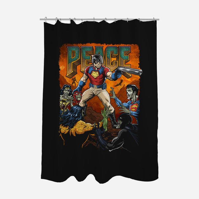 Peace On Snyderverse-None-Polyester-Shower Curtain-Diego Oliver