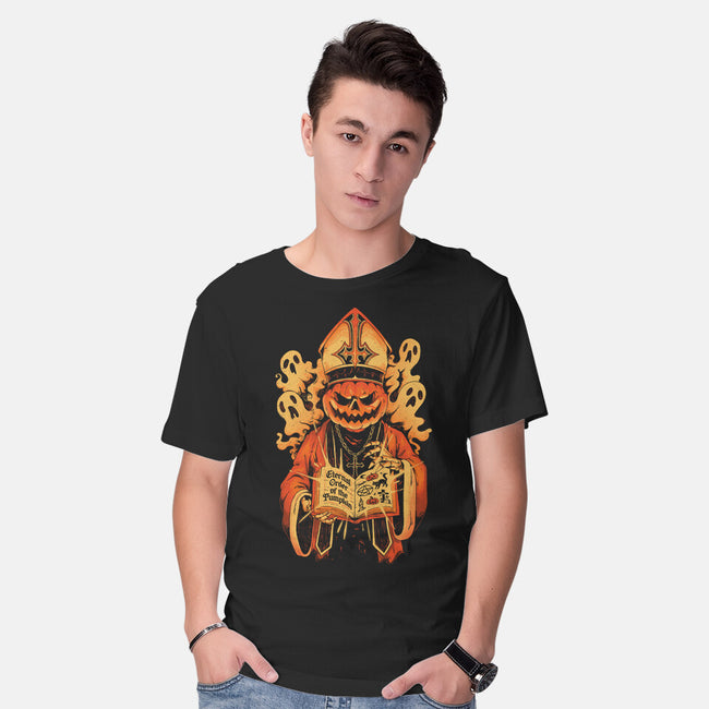Eternal Order Of The Pumpkin-Mens-Basic-Tee-eduely