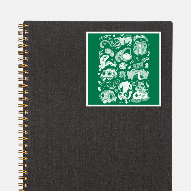 Froggy Overload-None-Glossy-Sticker-eduely