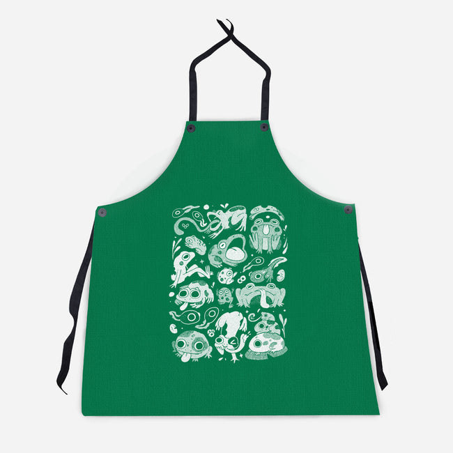 Froggy Overload-Unisex-Kitchen-Apron-eduely