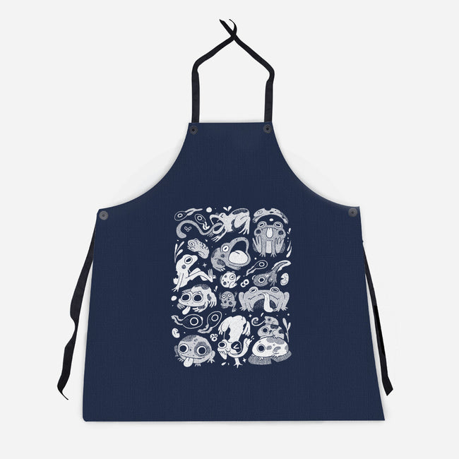 Froggy Overload-Unisex-Kitchen-Apron-eduely