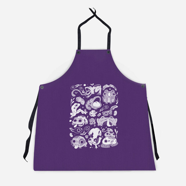 Froggy Overload-Unisex-Kitchen-Apron-eduely