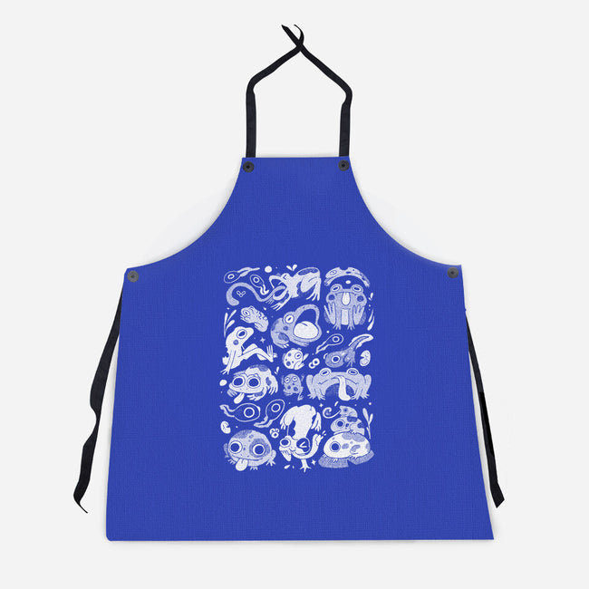 Froggy Overload-Unisex-Kitchen-Apron-eduely