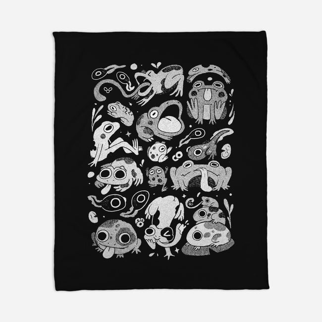 Froggy Overload-None-Fleece-Blanket-eduely