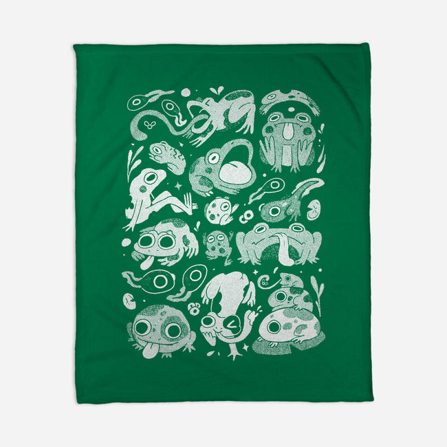 Froggy Overload-None-Fleece-Blanket-eduely