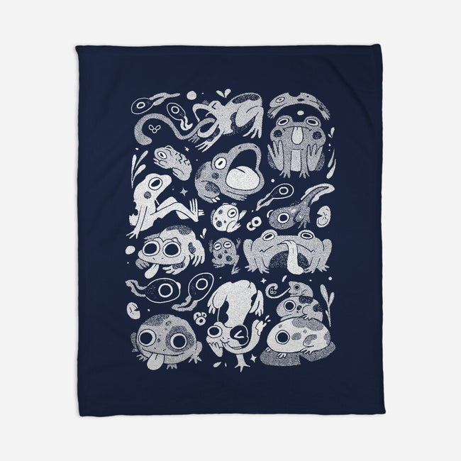 Froggy Overload-None-Fleece-Blanket-eduely