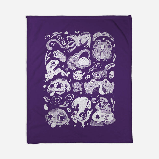 Froggy Overload-None-Fleece-Blanket-eduely
