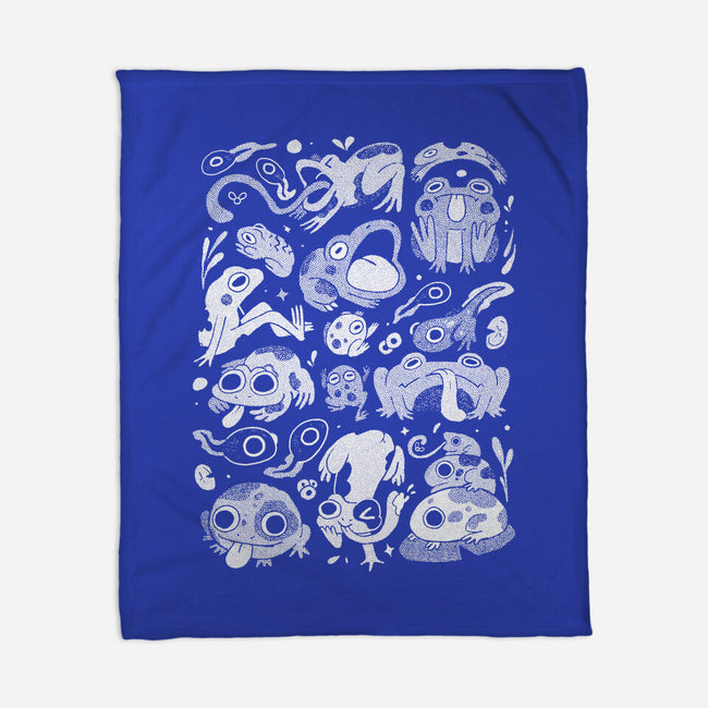 Froggy Overload-None-Fleece-Blanket-eduely