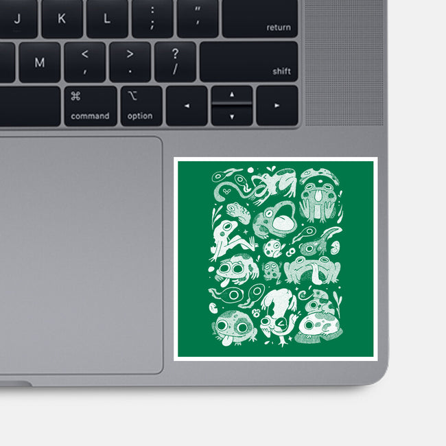 Froggy Overload-None-Glossy-Sticker-eduely