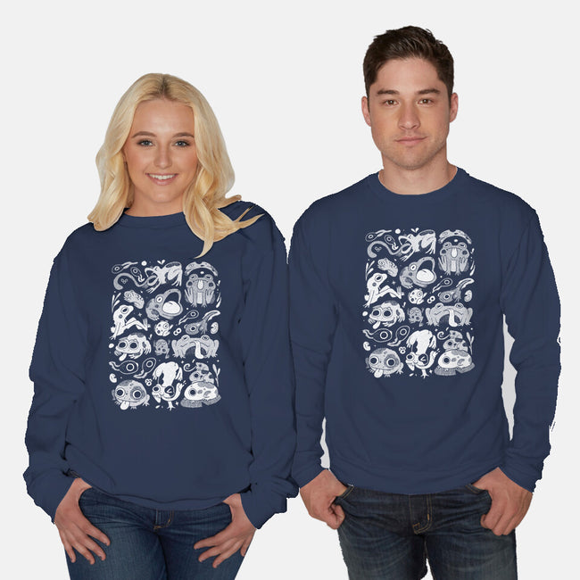 Froggy Overload-Unisex-Crew Neck-Sweatshirt-eduely