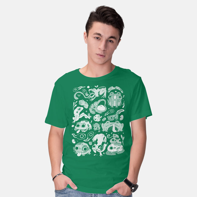 Froggy Overload-Mens-Basic-Tee-eduely